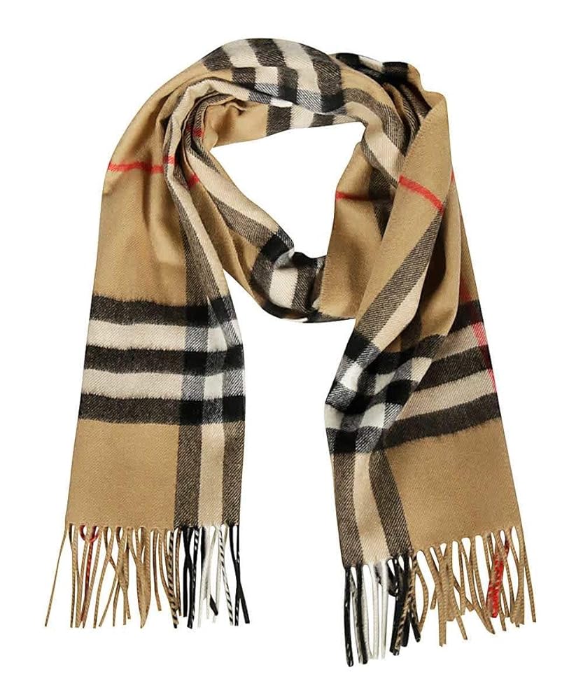 マフラー・ストール Burberry Check Cashmere Happy Scarf 8079995 ARCHIVE BEIGE Check Cashmere Happy Scarf in Archive beige | Burberry® Official